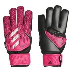 adidas Kids Predator Match Fingersave Goalkeeper Gloves Pink/Black