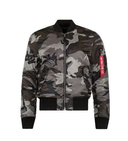 Alpha Industries MA-1 SLIM FIT FLIGHT JACKET TONAL BLACK CAMO