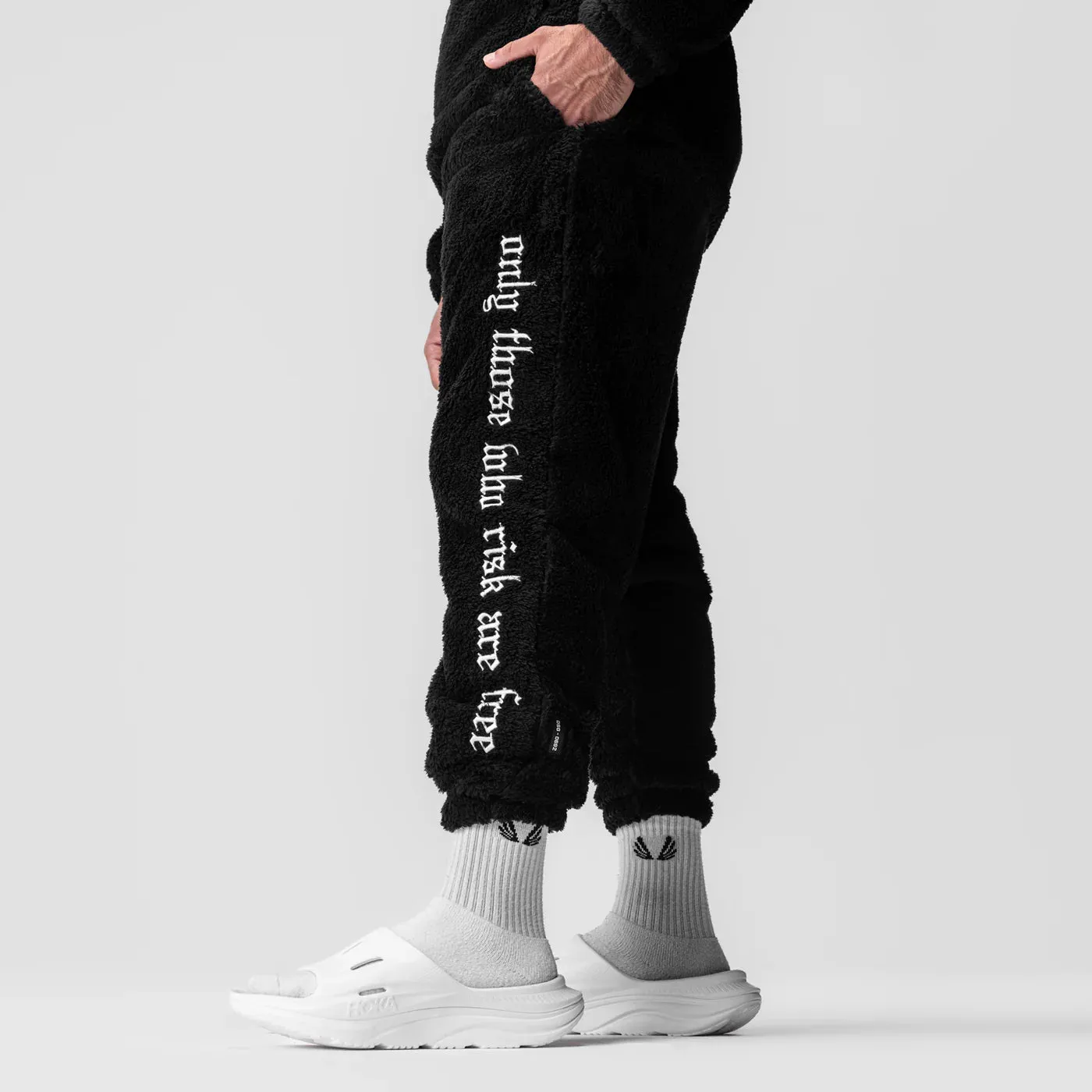 ASRV Sherpa Recovery Sweatpants - Black/White