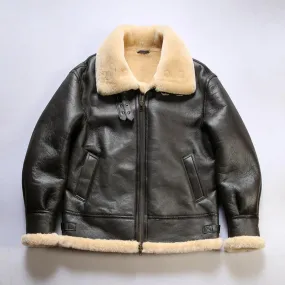 B-3 U.S.A Sheepskin Bomber Shearling Jacket