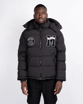 Black Mercier Academy Puffer Jacket