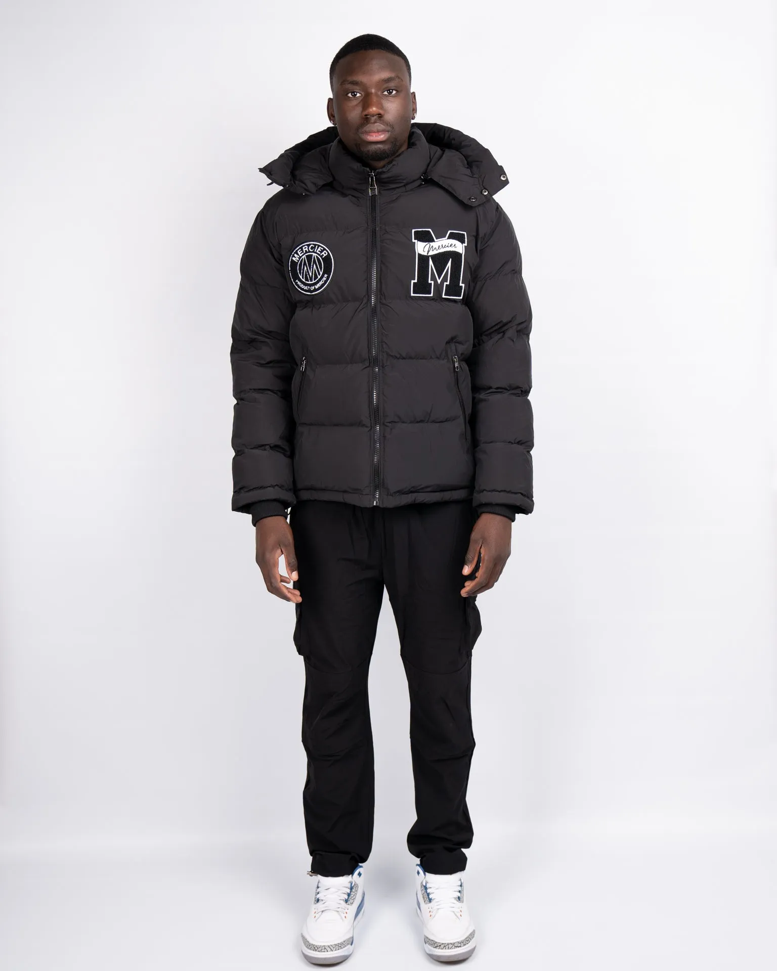 Black Mercier Academy Puffer Jacket