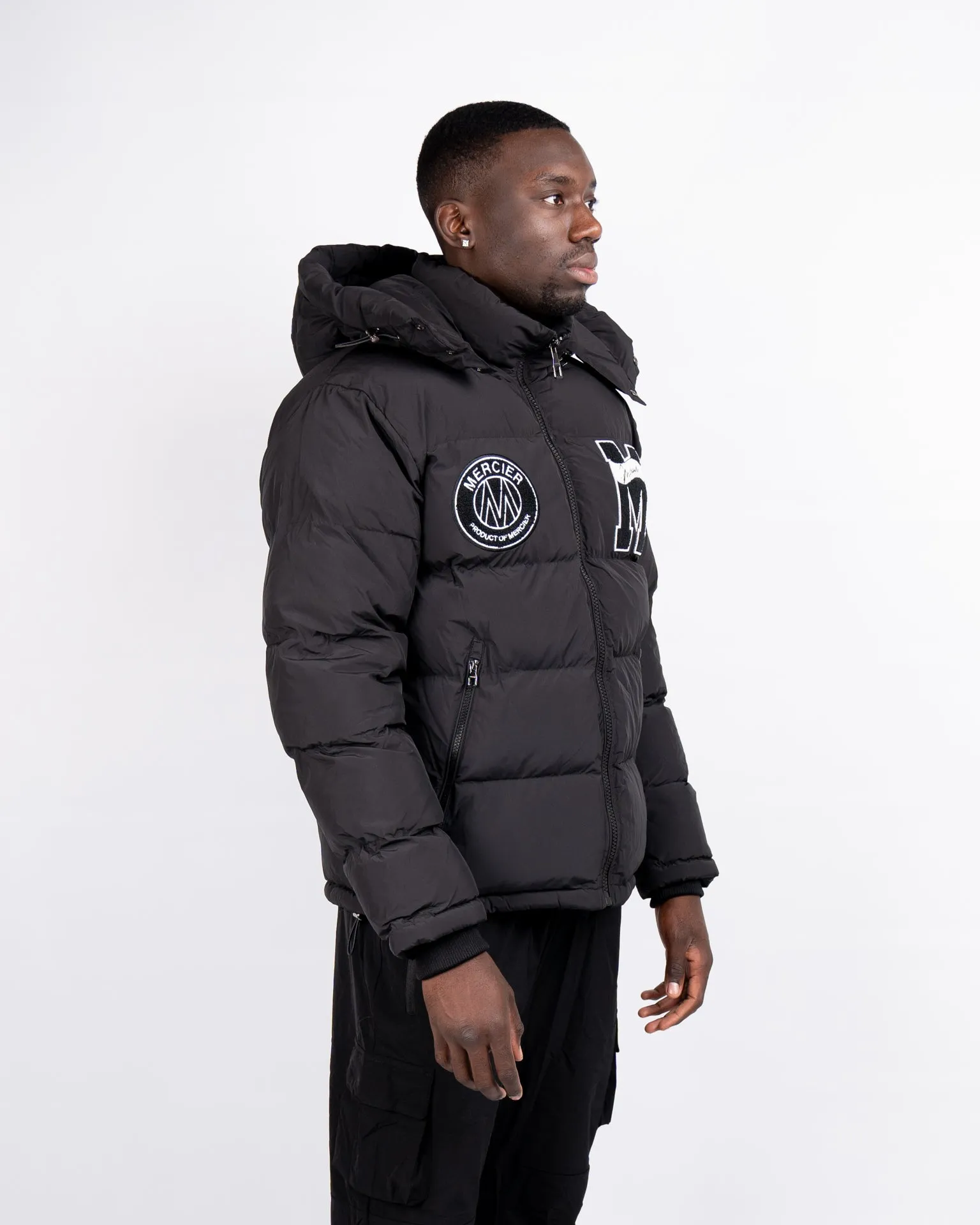 Black Mercier Academy Puffer Jacket