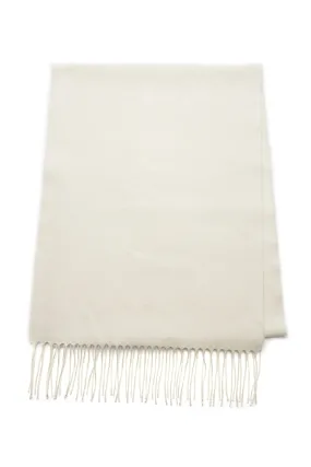 Blaine Scarf in Ivory Silk Cashmere