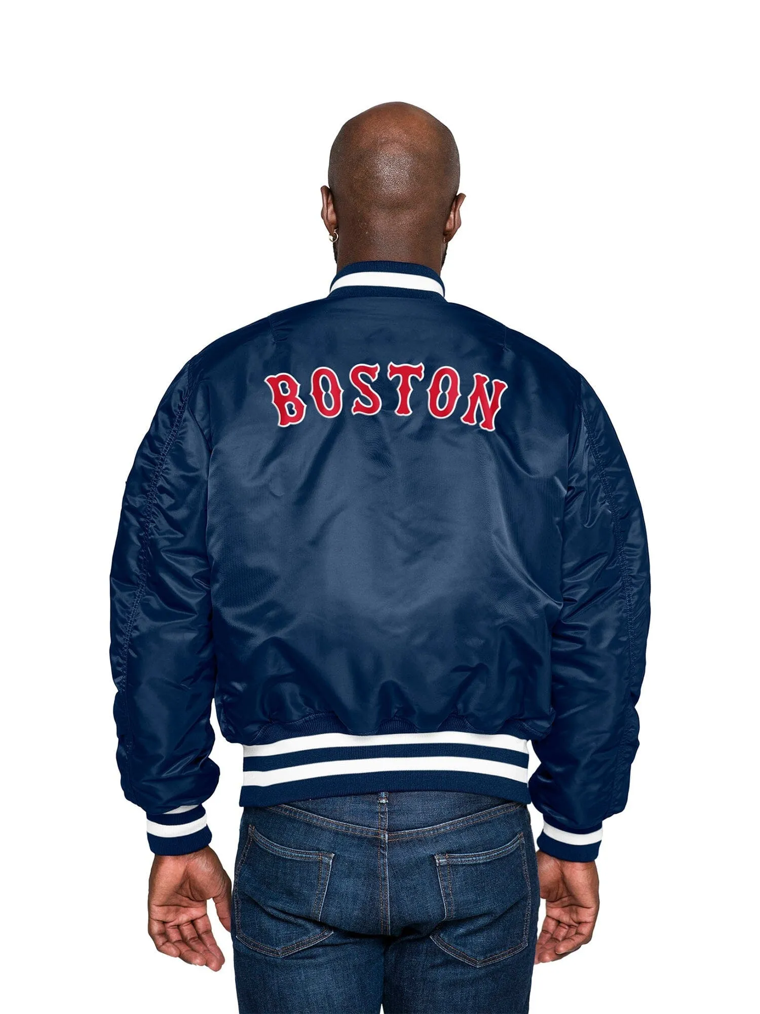 BOSTON RED SOX X ALPHA X NEW ERA MA-1 BOMBER JACKET