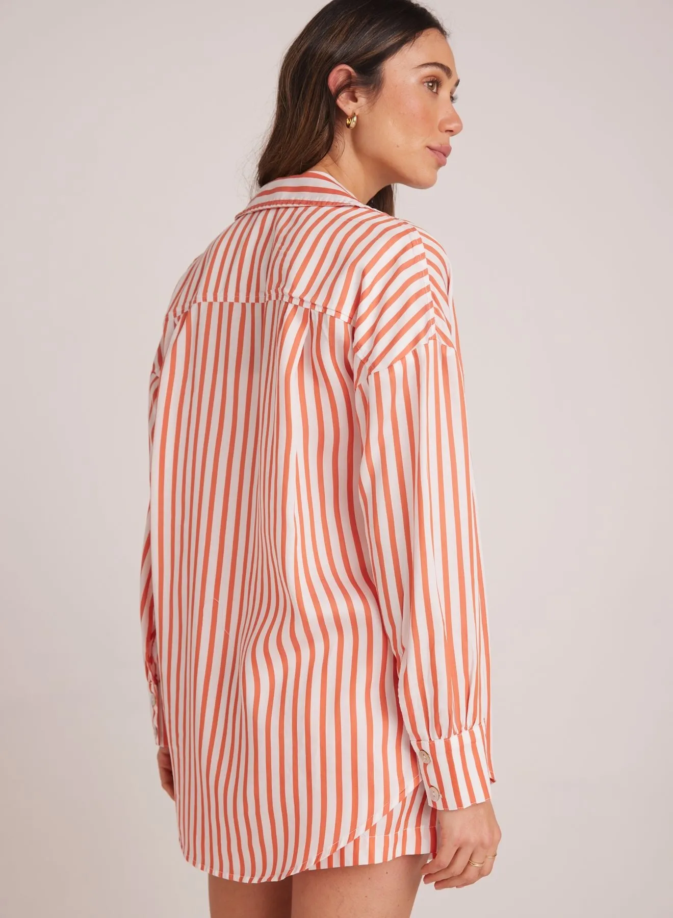 Boyfriend Button Down - Sunset Blaze Stripe