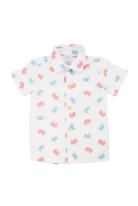 Boys Crab Print Shirt Only