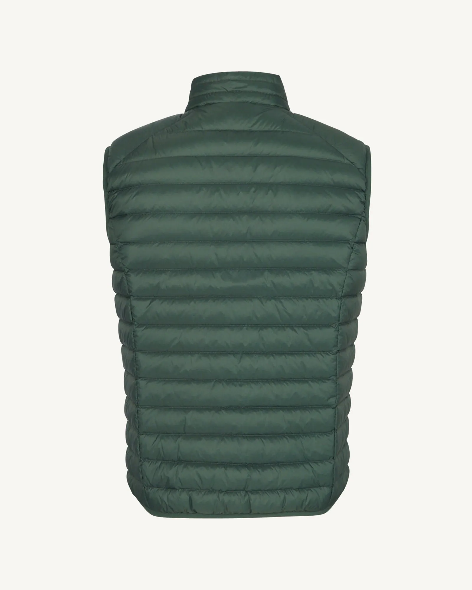 Celadon green Tom sleeveless puffer jacket