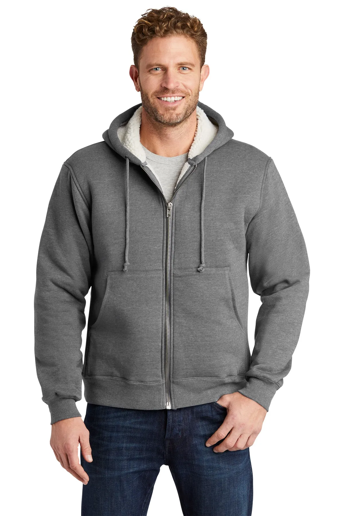 Cornerstone Heavyweight Sherpa-Lined Hooded Fleece Jacket