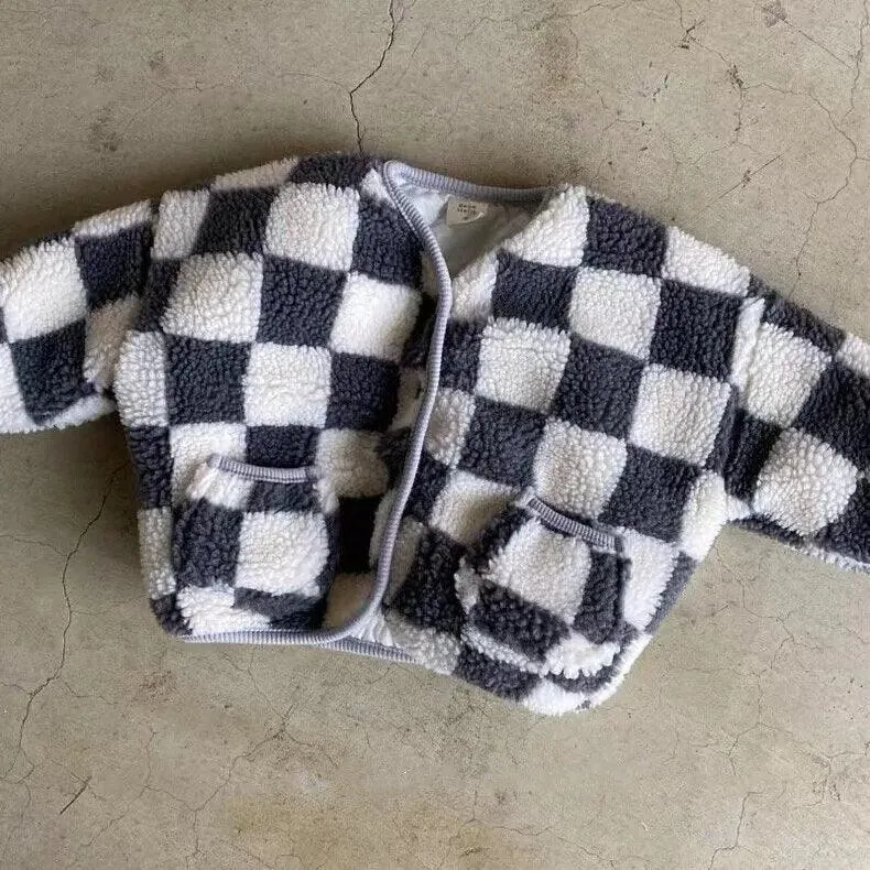 Cuddly Checkered Coat