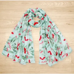 Gum Blossoms Scarf Mint