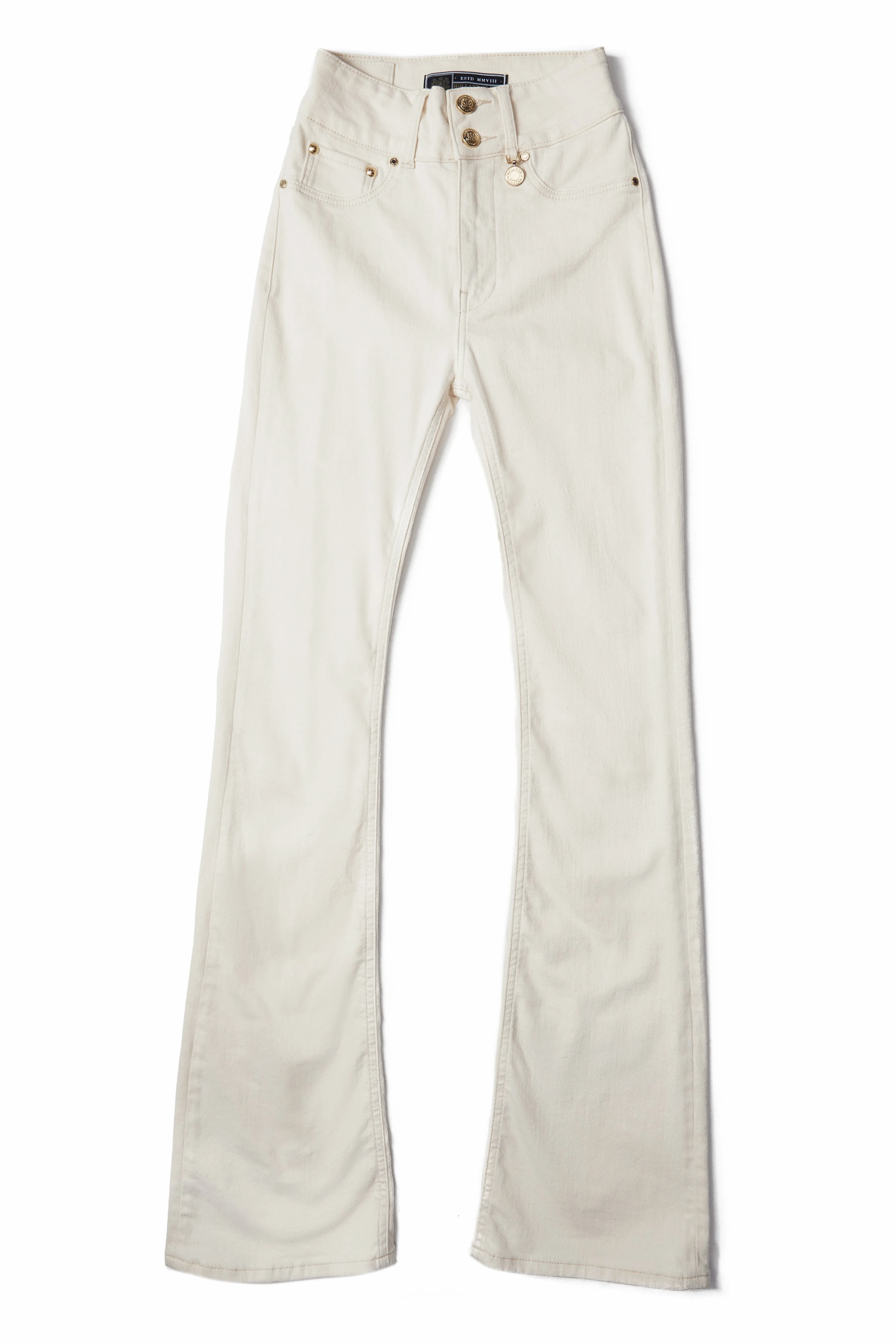 High Rise Flared Jean (Oatmeal)