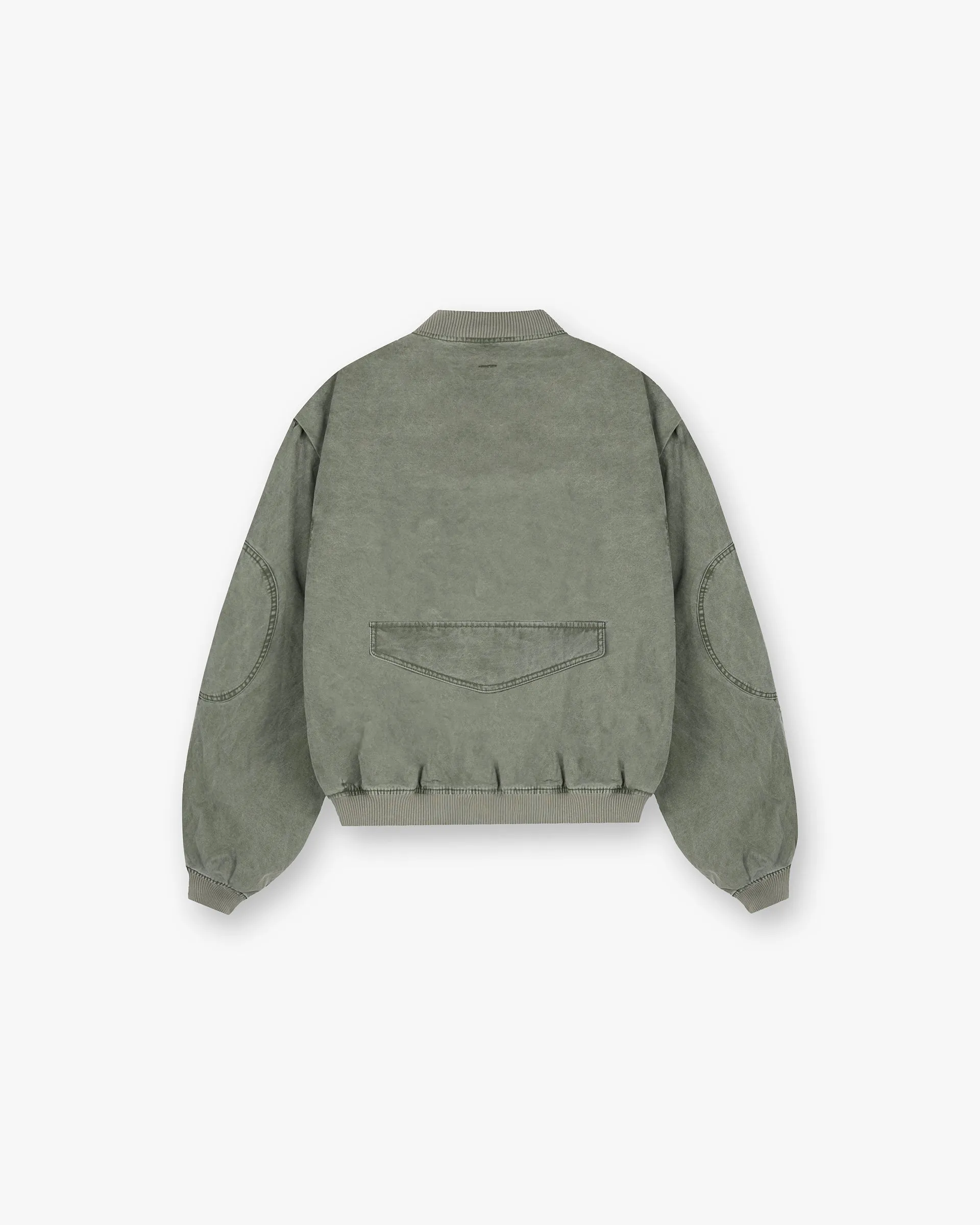 Inset Sleeve Bomber - Khaki