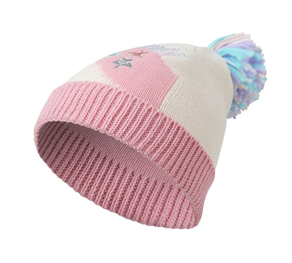 Kids Knit Unicorn Beanie & Gloves Set