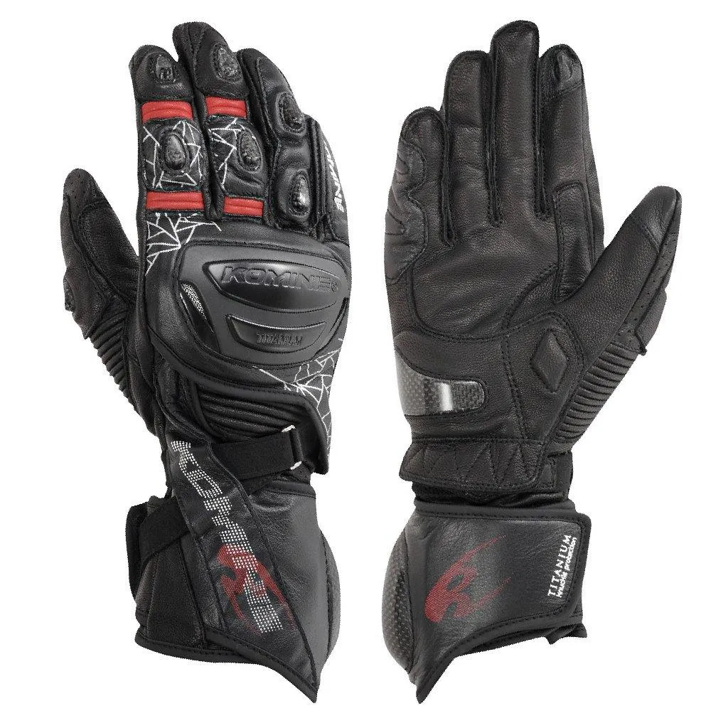 KOMINE GK-235 TITANIUM RACING GLOVES