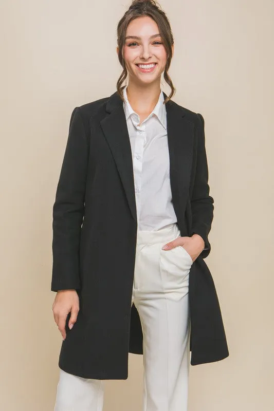 Lori JQ Fleece Long Line Coat S-XL