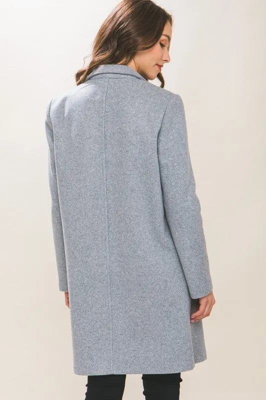 Lori JQ Fleece Long Line Coat S-XL