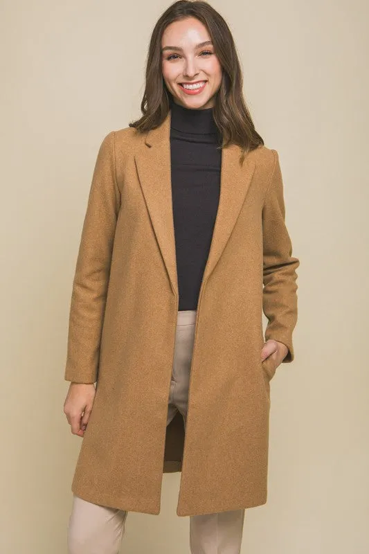 Lori JQ Fleece Long Line Coat S-XL