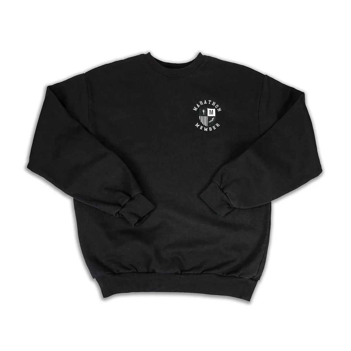 Marathon Members Crewneck Sweatshirt - Black