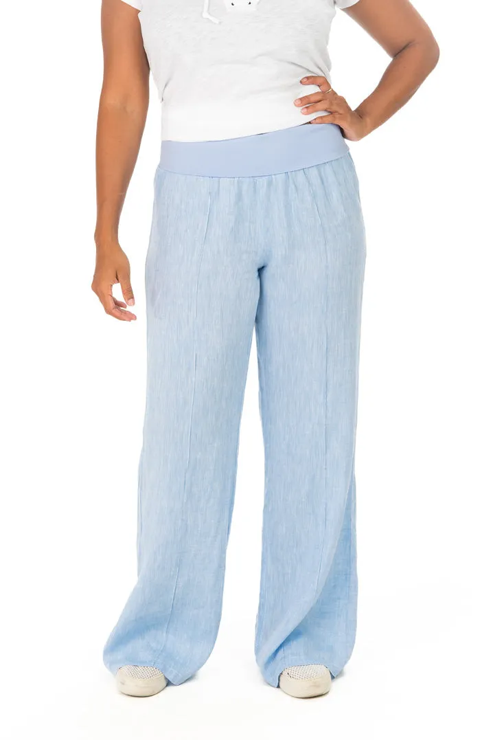 Marigot Roll Down Pant - Blue Chambray