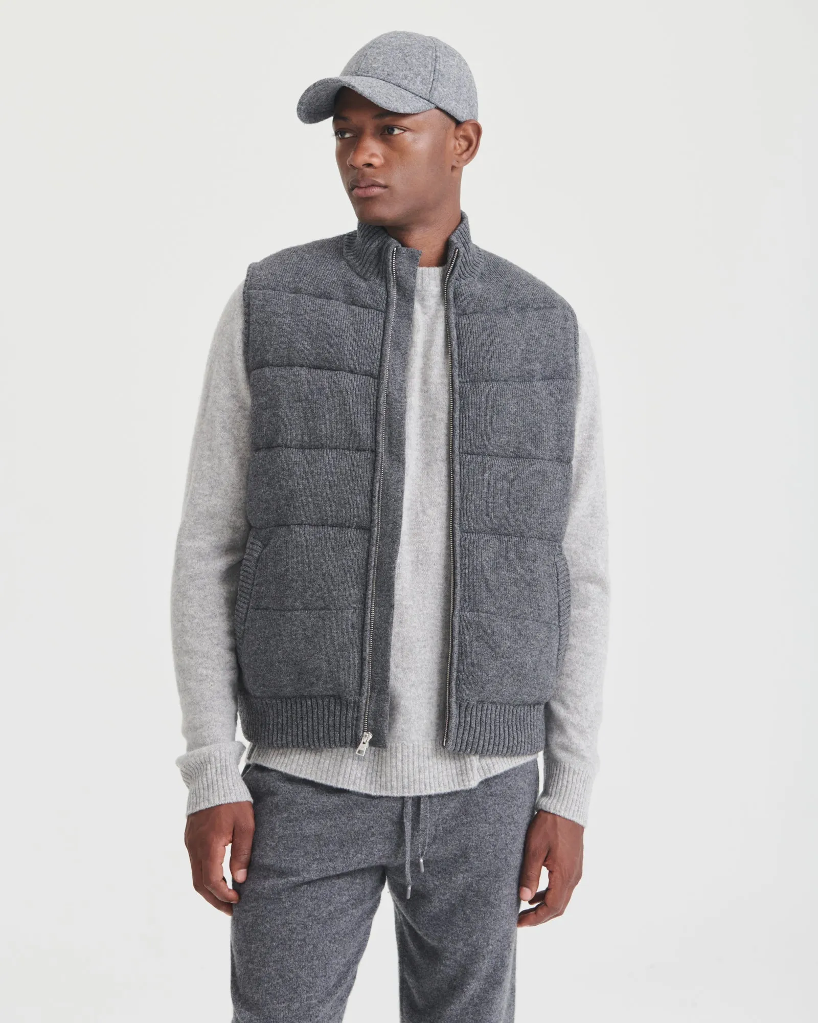 Merino Cashmere Puffer Vest