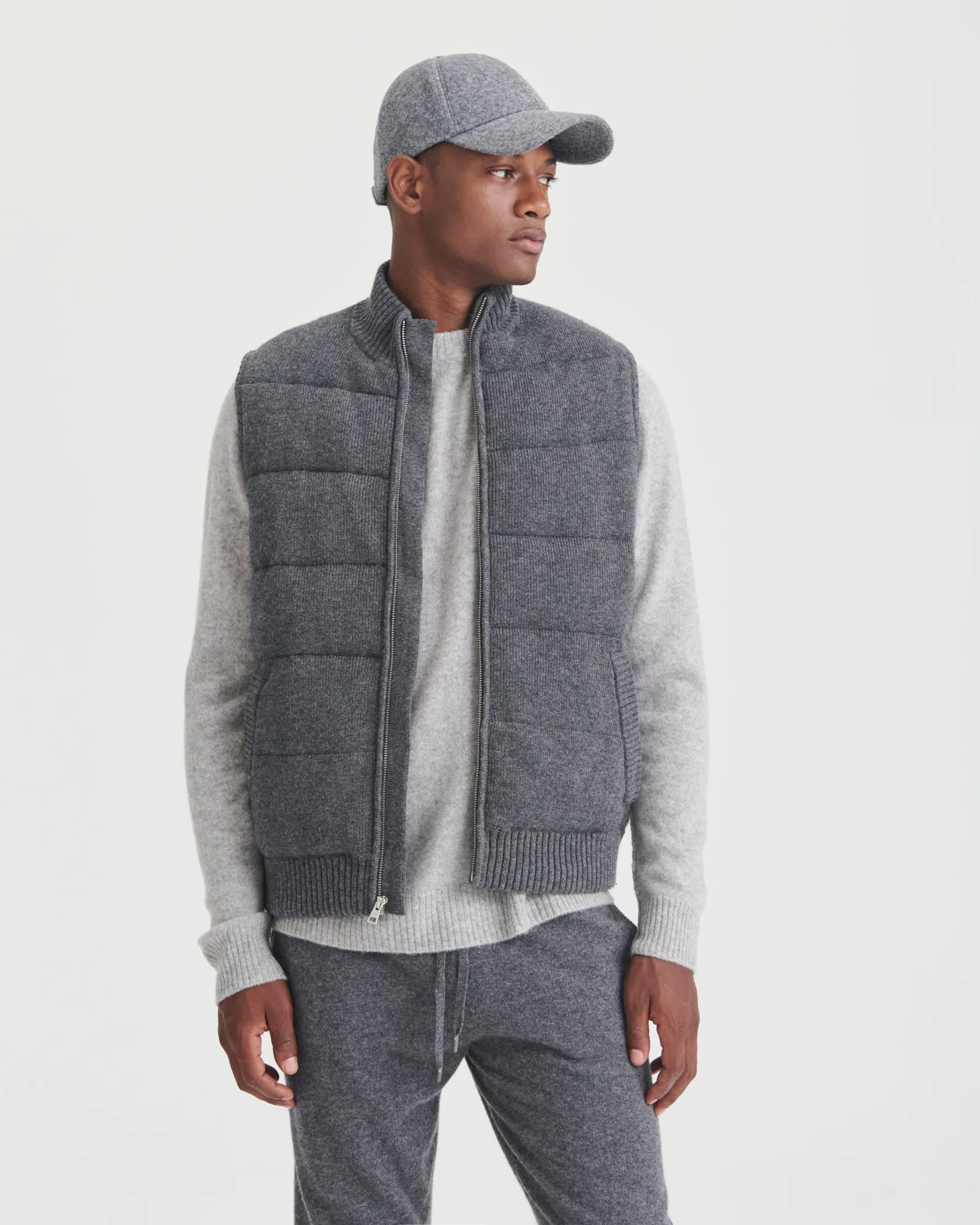 Merino Cashmere Puffer Vest