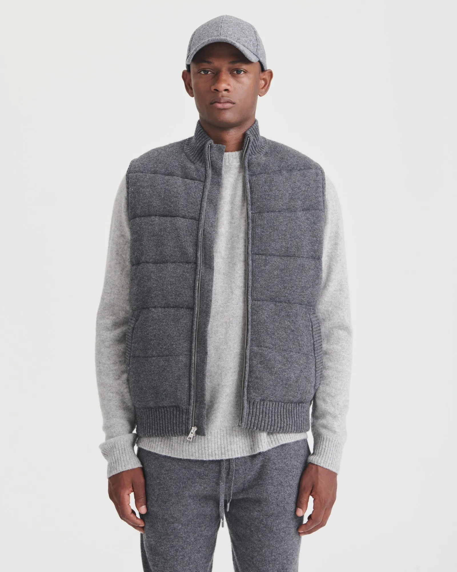 Merino Cashmere Puffer Vest