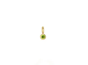 Mini Peridot Charm Only