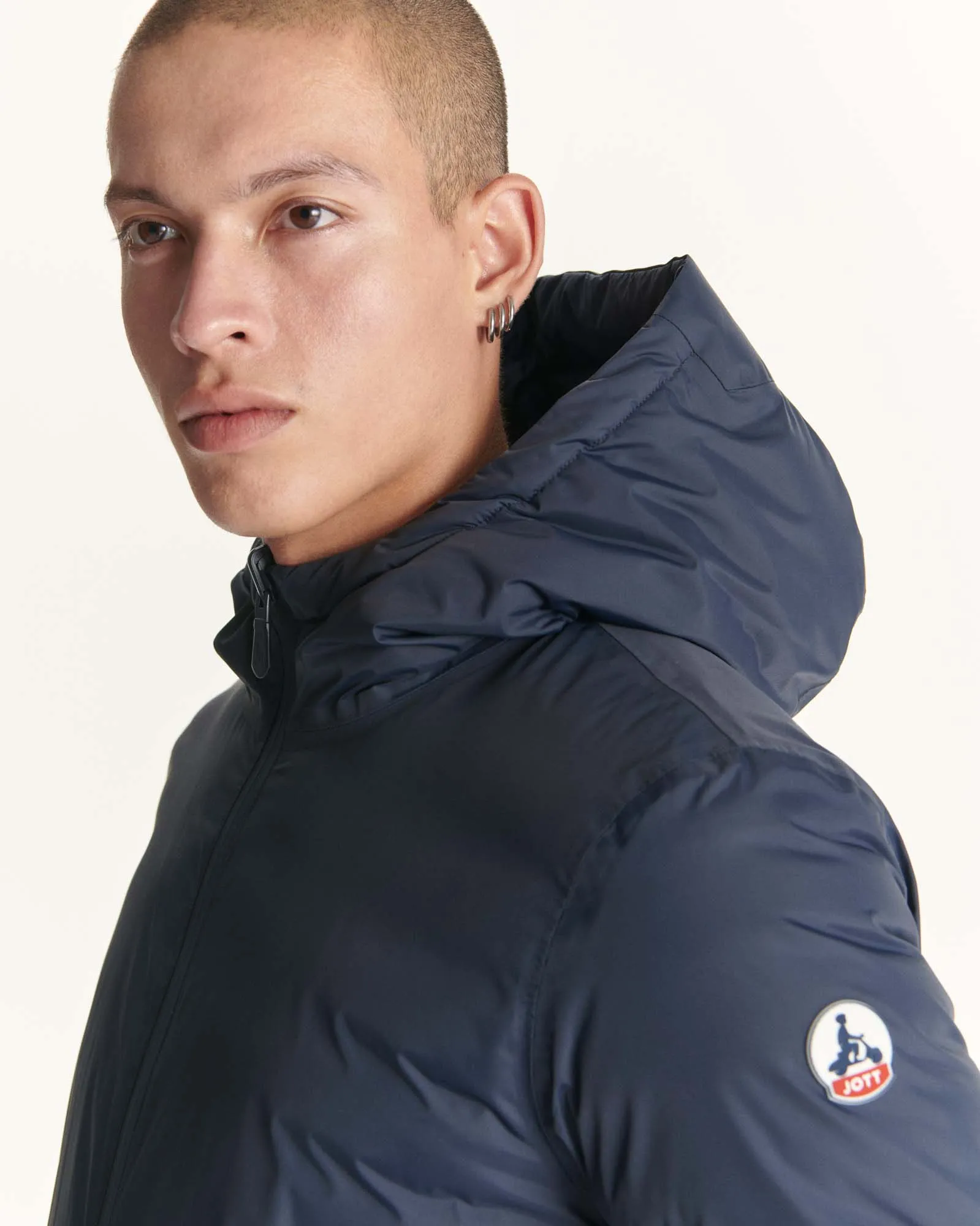 Navy Reversible light puffer jacket Amsterdam