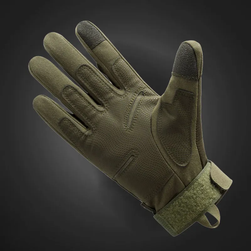 Outdoor Anti-skid Wear-resistant Protection Full Finger Touch Screen Gloves