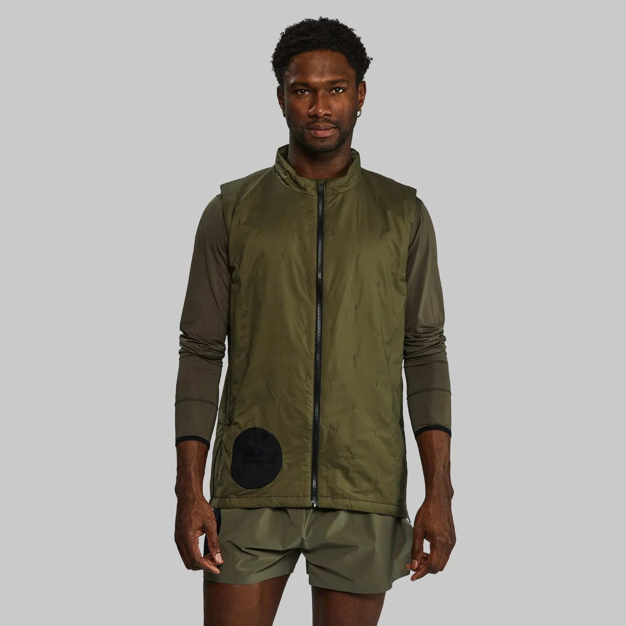 Race to Zero Puffer Vest. Khaki edition