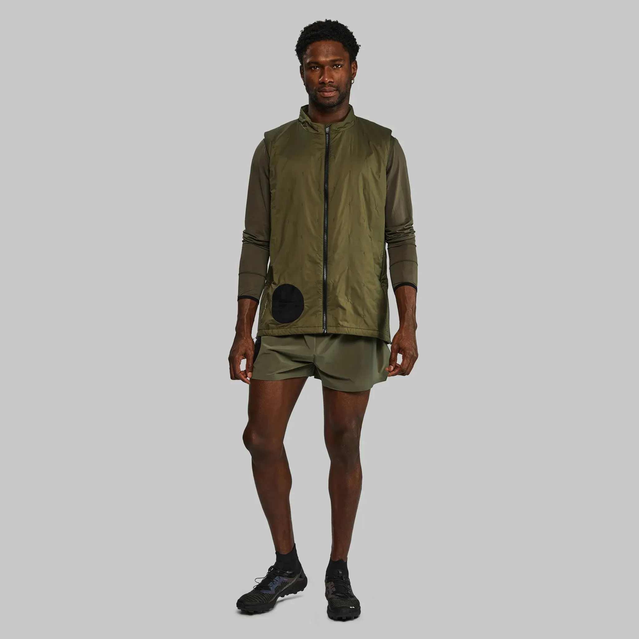 Race to Zero Puffer Vest. Khaki edition