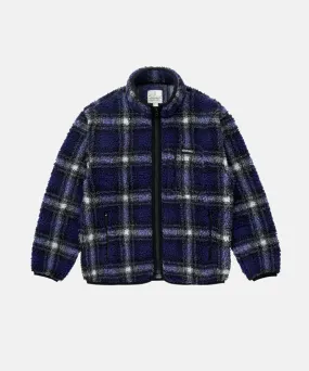 Shadow Plaid Sherpa Jacket