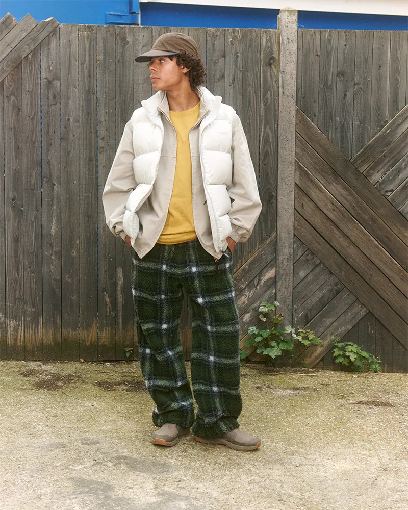 Shadow Plaid Sherpa Pant