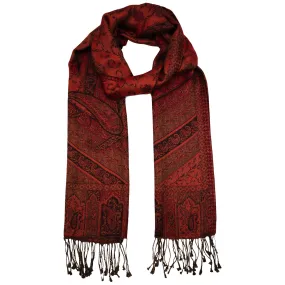 Silk Jacquard Long Scarf - Various Colours