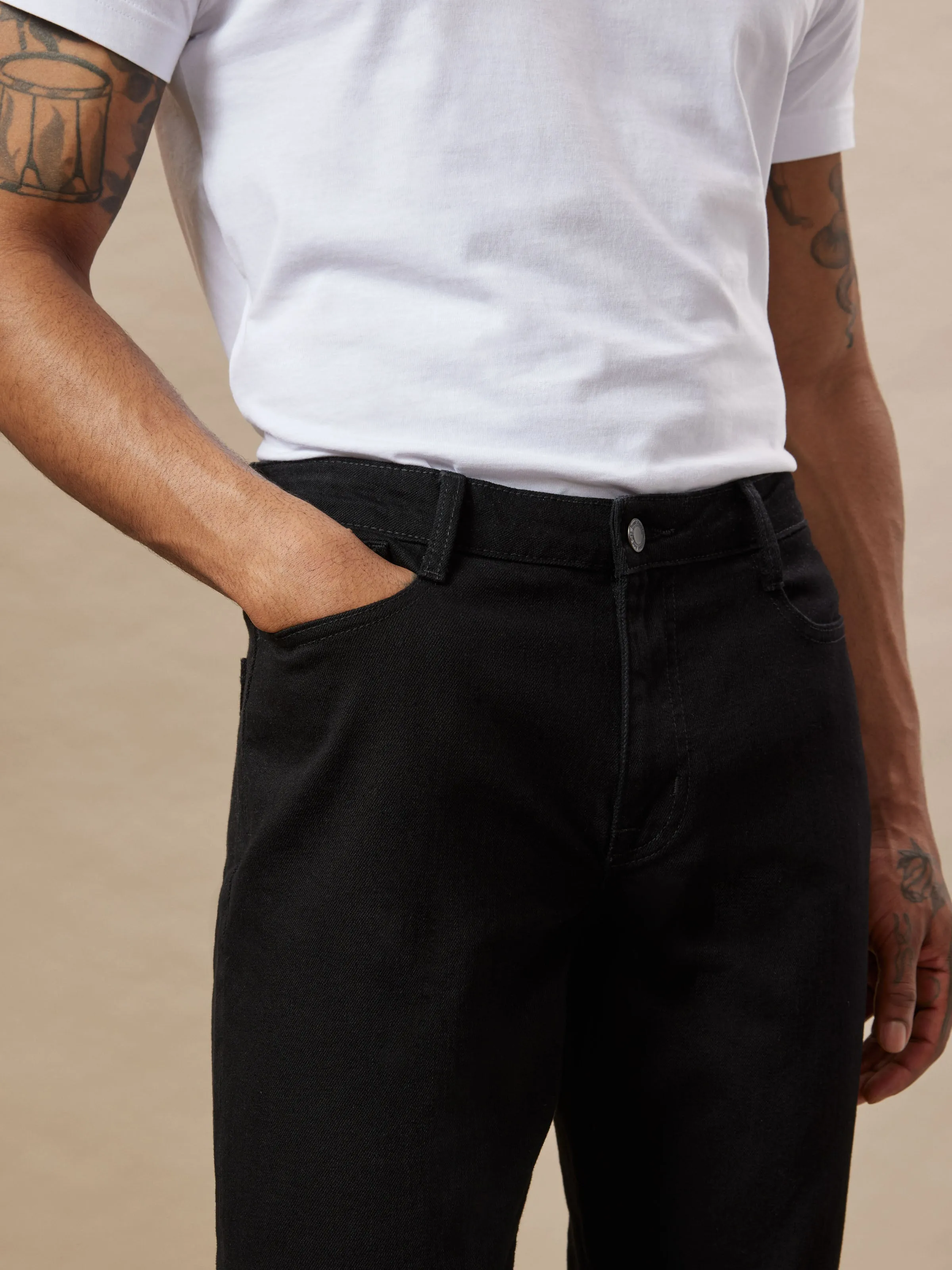 The Adam Slim Jean in Black