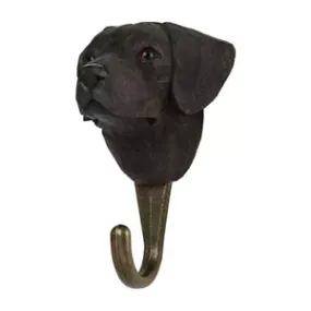 Wildlife Garden Hand Carved Wooden Labrador Retriever Hook