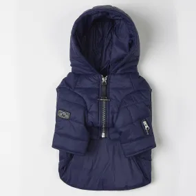 Zip Up Puffer Jacket (Navy)